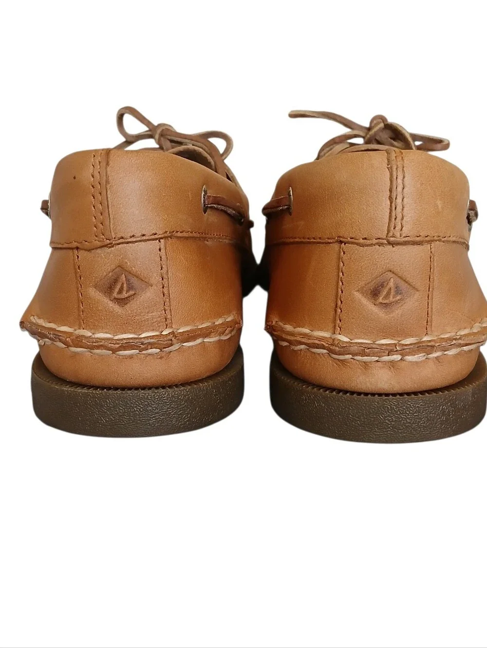 NWOB SPERRY Authentic Original 2 Eye Leather Boat Shoes Men's 15 Tan Topsider